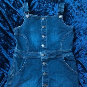 Wax jean denim dress